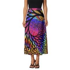 3d Fractal Mandelbulb Classic Midi Chiffon Skirt by Proyonanggan