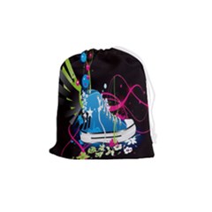 Sneakers Shoes Patterns Bright Drawstring Pouch (medium)