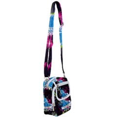 Sneakers Shoes Patterns Bright Shoulder Strap Belt Bag