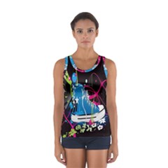 Sneakers Shoes Patterns Bright Sport Tank Top  by Proyonanggan