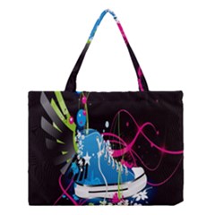 Sneakers Shoes Patterns Bright Medium Tote Bag