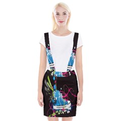 Sneakers Shoes Patterns Bright Braces Suspender Skirt by Proyonanggan