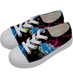 Sneakers Shoes Patterns Bright Kids  Low Top Canvas Sneakers by Proyonanggan