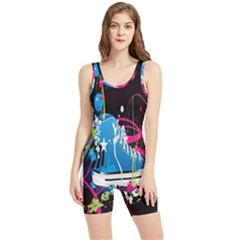 Sneakers Shoes Patterns Bright Women s Wrestling Singlet by Proyonanggan