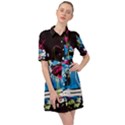 Sneakers Shoes Patterns Bright Belted Shirt Dress View1