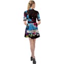 Sneakers Shoes Patterns Bright Belted Shirt Dress View2