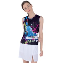 Sneakers Shoes Patterns Bright Women s Sleeveless Sports Top by Proyonanggan