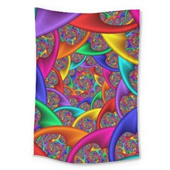 Color Spiral Large Tapestry