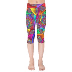 Color Spiral Kids  Capri Leggings  by Proyonanggan