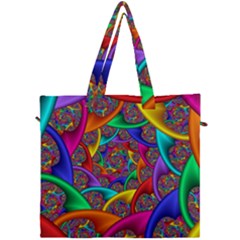 Color Spiral Canvas Travel Bag by Proyonanggan