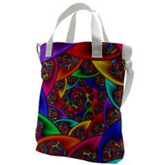 Color Spiral Canvas Messenger Bag by Proyonanggan