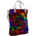 Color Spiral Canvas Messenger Bag View2