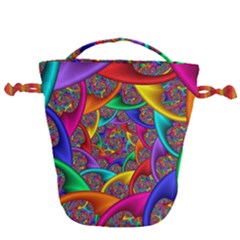 Color Spiral Drawstring Bucket Bag by Proyonanggan