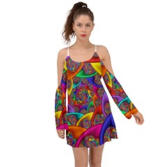 Color Spiral Boho Dress