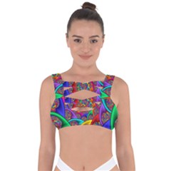 Color Spiral Bandaged Up Bikini Top by Proyonanggan