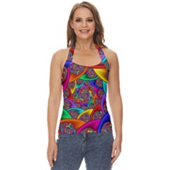 Color Spiral Basic Halter Top by Proyonanggan