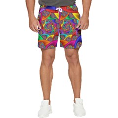 Color Spiral Men s Runner Shorts by Proyonanggan