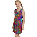 Color Spiral Kids  Sleeveless Tiered Mini Dress View2