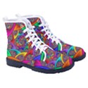 Color Spiral Men s High-Top Canvas Sneakers View3