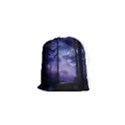 Moonlit A Forest At Night With A Full Moon Drawstring Pouch (XS) View1