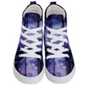 Moonlit A Forest At Night With A Full Moon Kids  Hi-Top Skate Sneakers View1