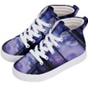 Moonlit A Forest At Night With A Full Moon Kids  Hi-Top Skate Sneakers View2