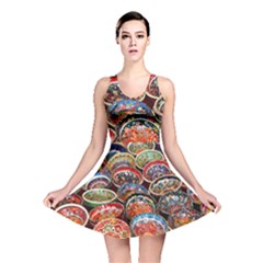 Art Background Bowl Ceramic Color Reversible Skater Dress by Proyonanggan