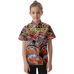 Art Background Bowl Ceramic Color Kids  Short Sleeve Shirt