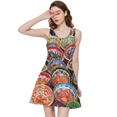 Art Background Bowl Ceramic Color Inside Out Racerback Dress