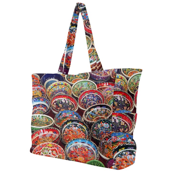 Art Background Bowl Ceramic Color Simple Shoulder Bag