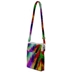 Colorful Abstract Paint Splats Background Multi Function Travel Bag by Proyonanggan