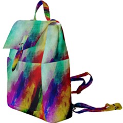 Colorful Abstract Paint Splats Background Buckle Everyday Backpack by Proyonanggan