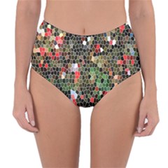 Colorful Abstract Background Reversible High-waist Bikini Bottoms by Proyonanggan