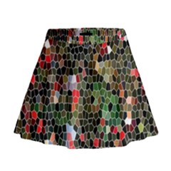 Colorful Abstract Background Mini Flare Skirt by Proyonanggan