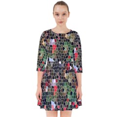 Colorful Abstract Background Smock Dress by Proyonanggan