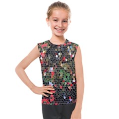 Colorful Abstract Background Kids  Mesh Tank Top by Proyonanggan