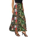 Colorful Abstract Background Tiered Ruffle Maxi Skirt View3