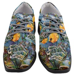 Colorful Aquatic Life Wall Mural Women Heeled Oxford Shoes by Proyonanggan