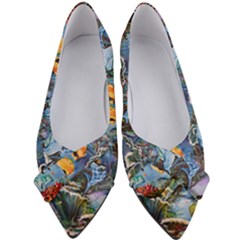 Colorful Aquatic Life Wall Mural Women s Bow Heels by Proyonanggan