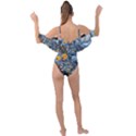 Colorful Aquatic Life Wall Mural Drape Piece Swimsuit View2