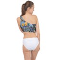 Colorful Aquatic Life Wall Mural Spliced Up Bikini Top  View2