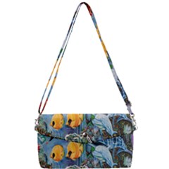 Colorful Aquatic Life Wall Mural Removable Strap Clutch Bag by Proyonanggan