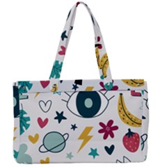 Love Pattern Canvas Work Bag