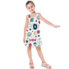 Love Pattern Kids  Sleeveless Dress by Proyonanggan