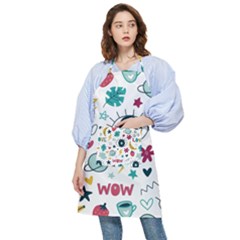 Love Pattern Pocket Apron