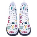 Love Pattern Men s High-Top Canvas Sneakers View1