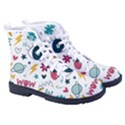 Love Pattern Men s High-Top Canvas Sneakers View3