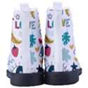 Love Pattern Men s High-Top Canvas Sneakers View4