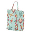 Seahorse Seashell Starfish Shell Giant Grocery Tote View1