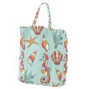 Seahorse Seashell Starfish Shell Giant Grocery Tote View2